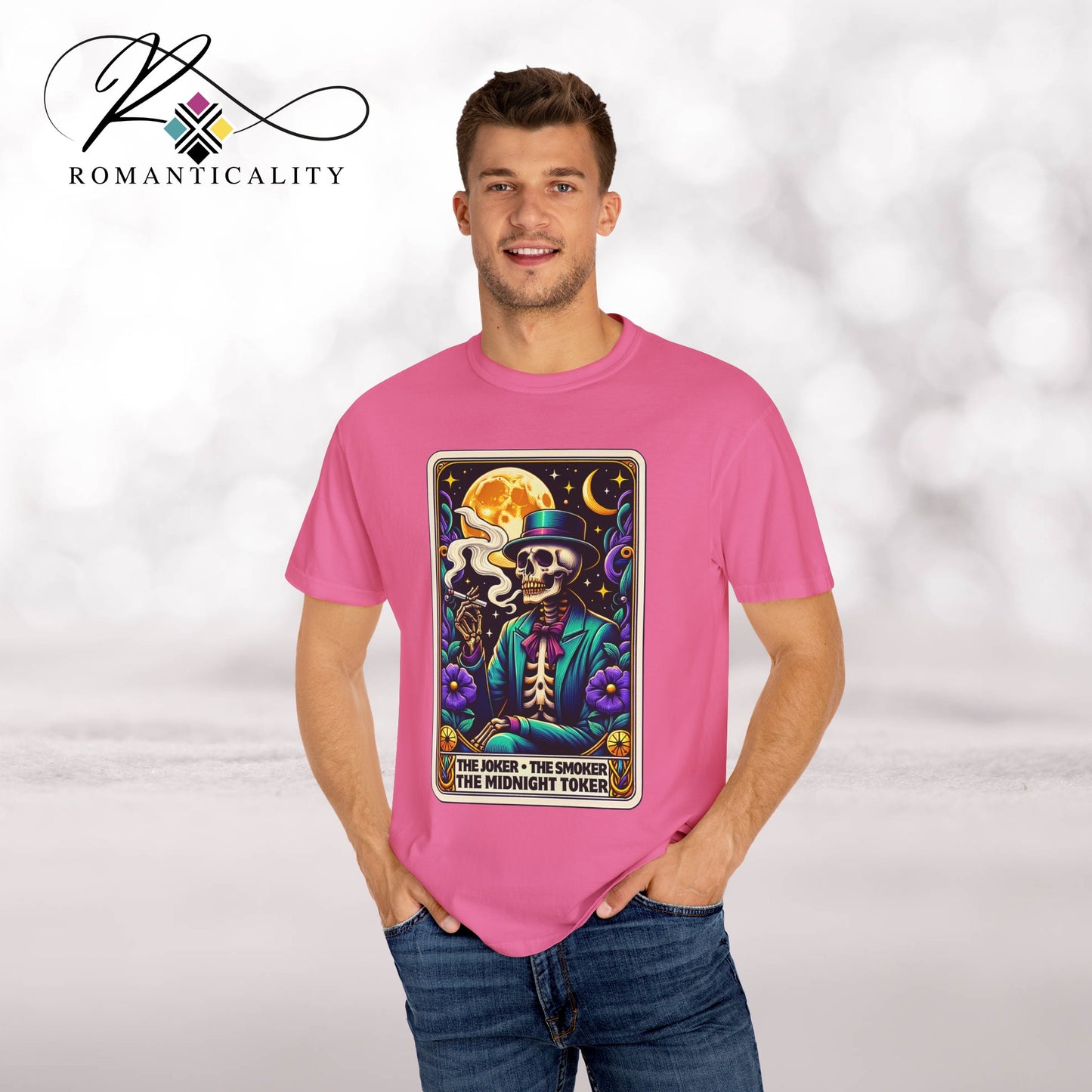 The Joker Toker Smoker Tarot Graphic T-Shirt
