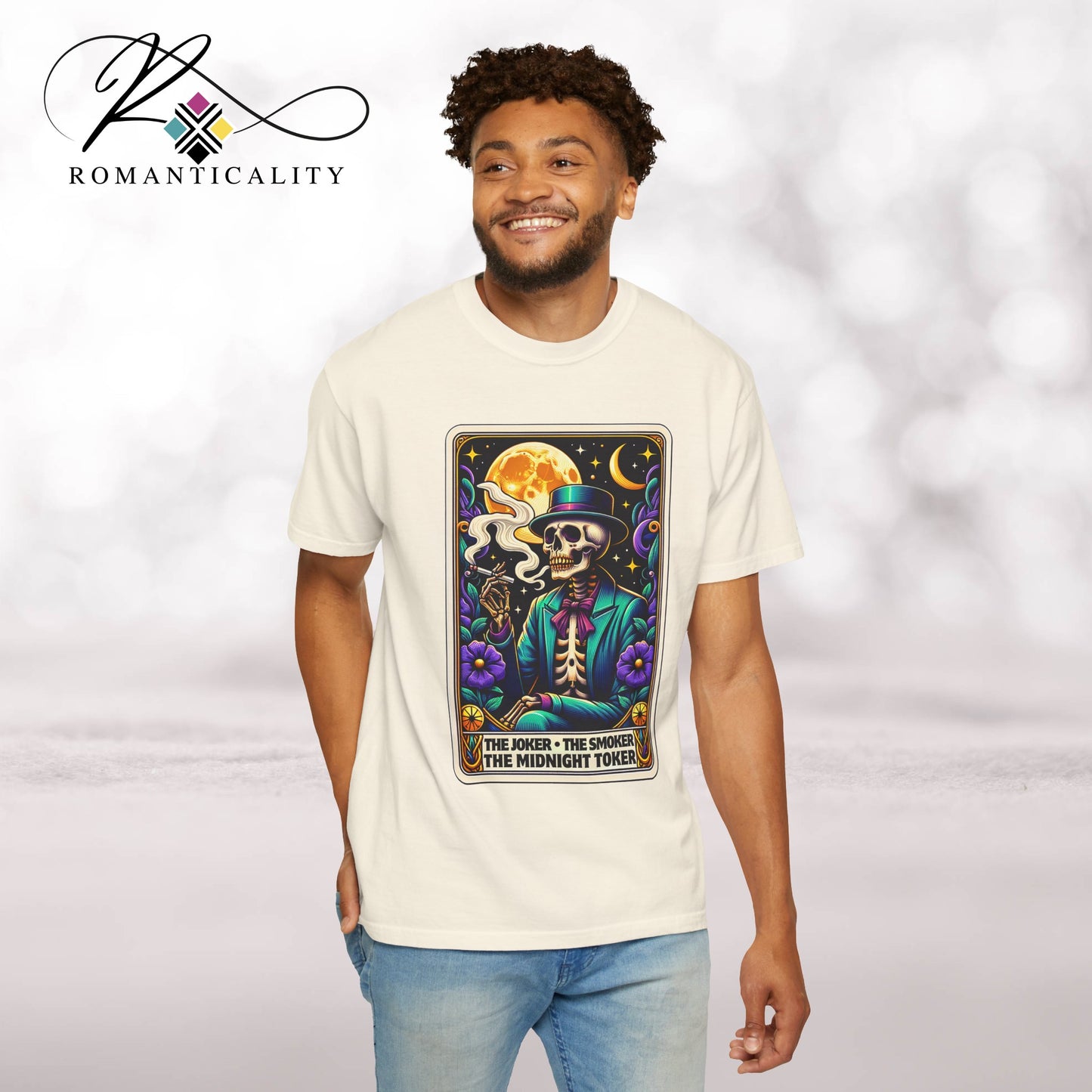 The Joker Toker Smoker Tarot Graphic T-Shirt