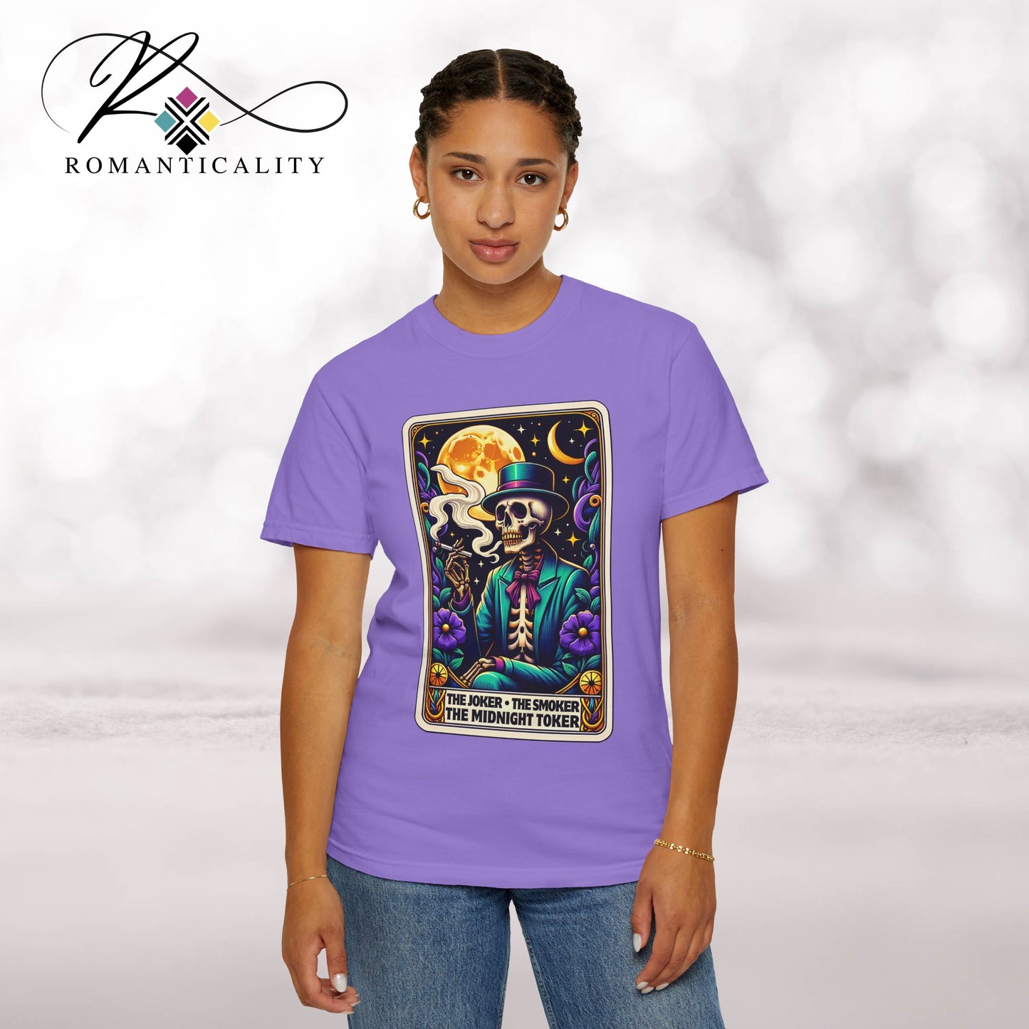 The Joker Toker Smoker Tarot Graphic T-Shirt