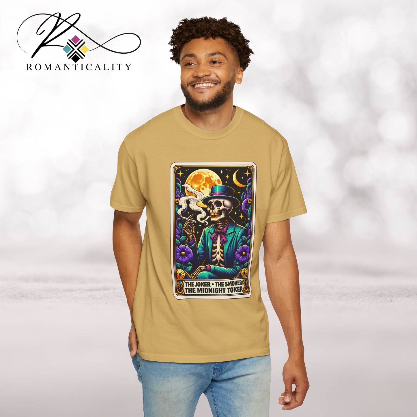 The Joker Toker Smoker Tarot Graphic T-Shirt
