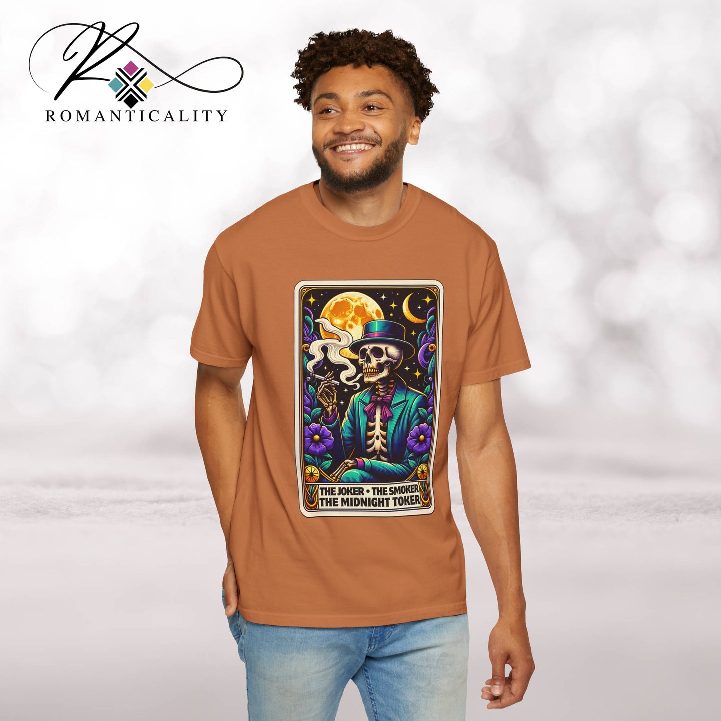 The Joker Toker Smoker Tarot Graphic T-Shirt