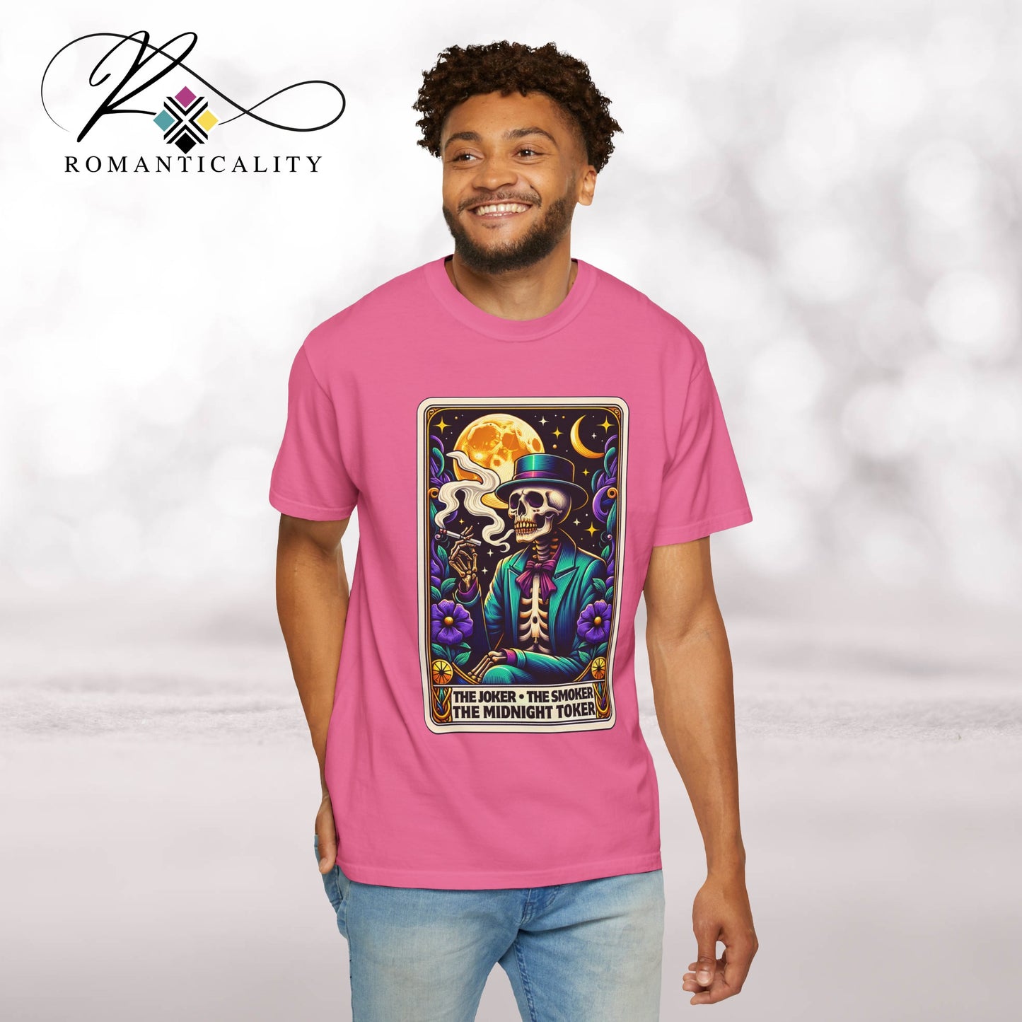 The Joker Toker Smoker Tarot Graphic T-Shirt