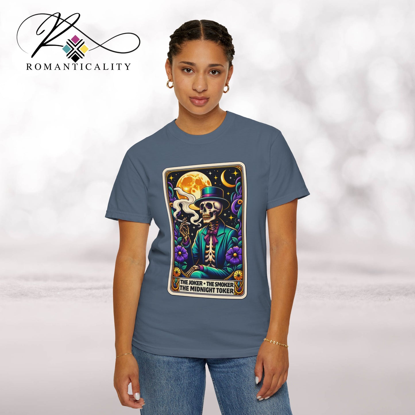 The Joker Toker Smoker Tarot Graphic T-Shirt