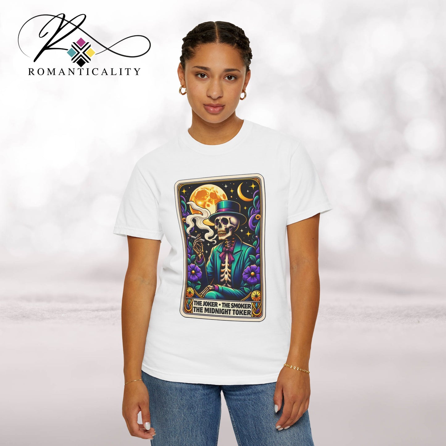 The Joker Toker Smoker Tarot Graphic T-Shirt