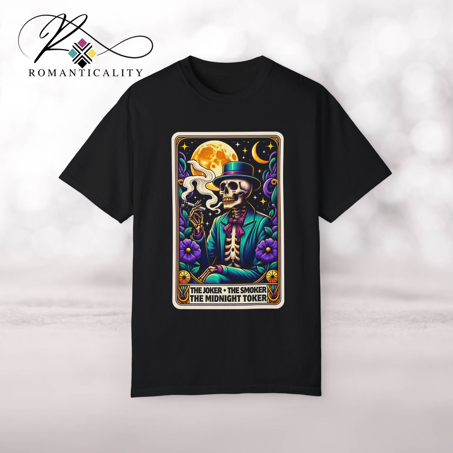 The Joker Toker Smoker Tarot Graphic T-Shirt