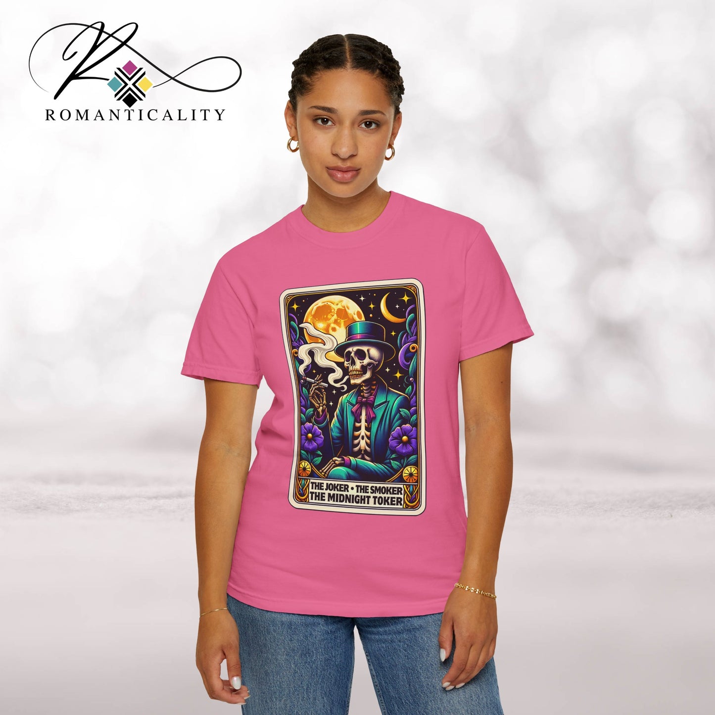 The Joker Toker Smoker Tarot Graphic T-Shirt