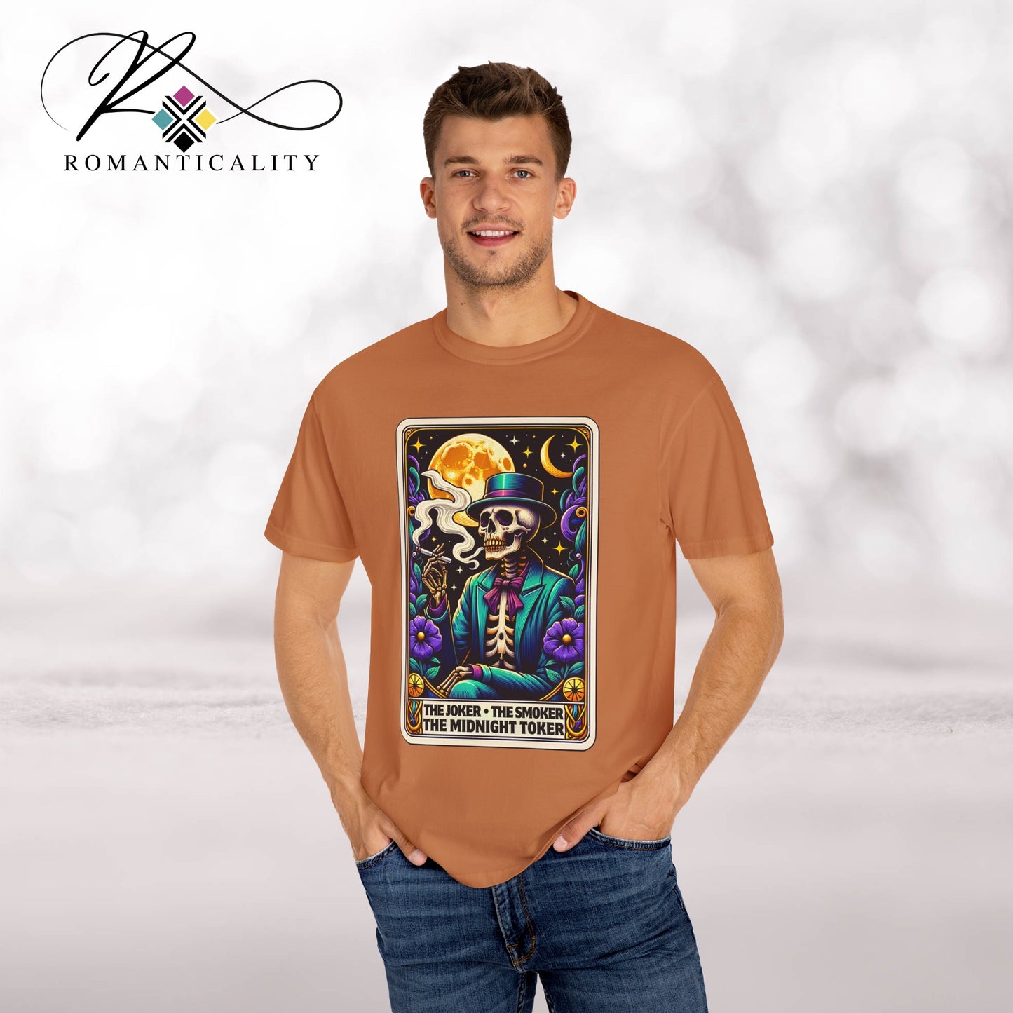 The Joker Toker Smoker Tarot Graphic T-Shirt