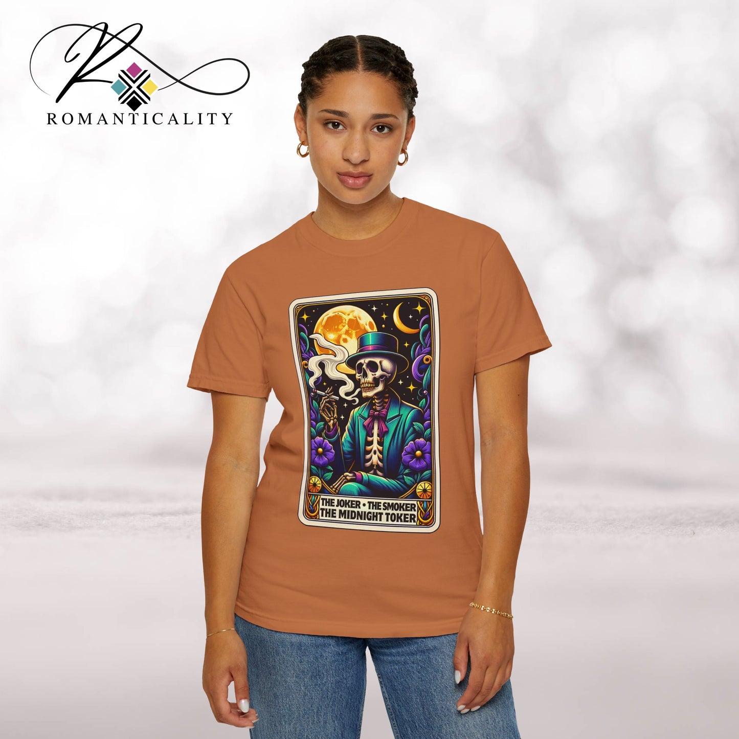 The Joker Toker Smoker Tarot Graphic T-Shirt