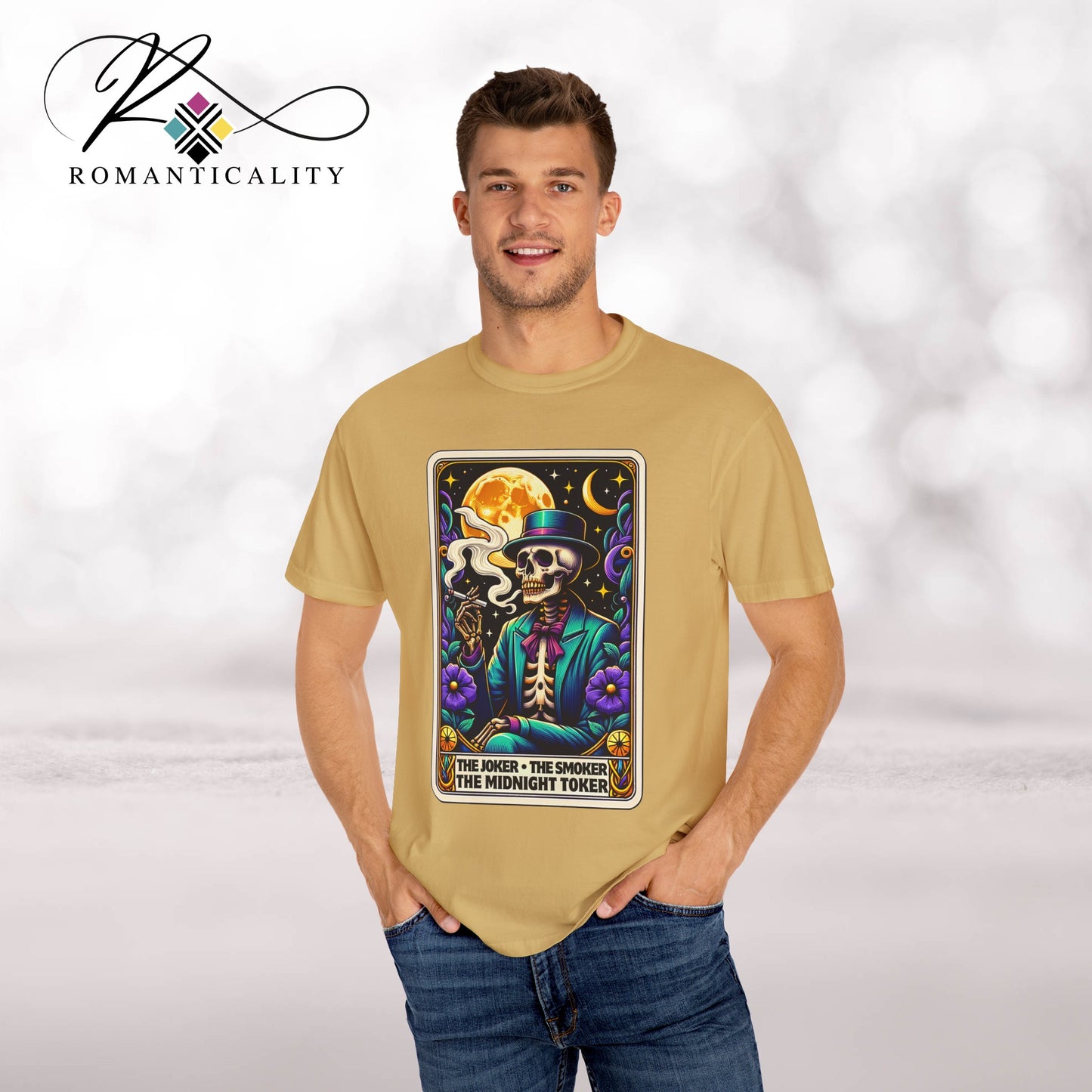 The Joker Toker Smoker Tarot Graphic T-Shirt