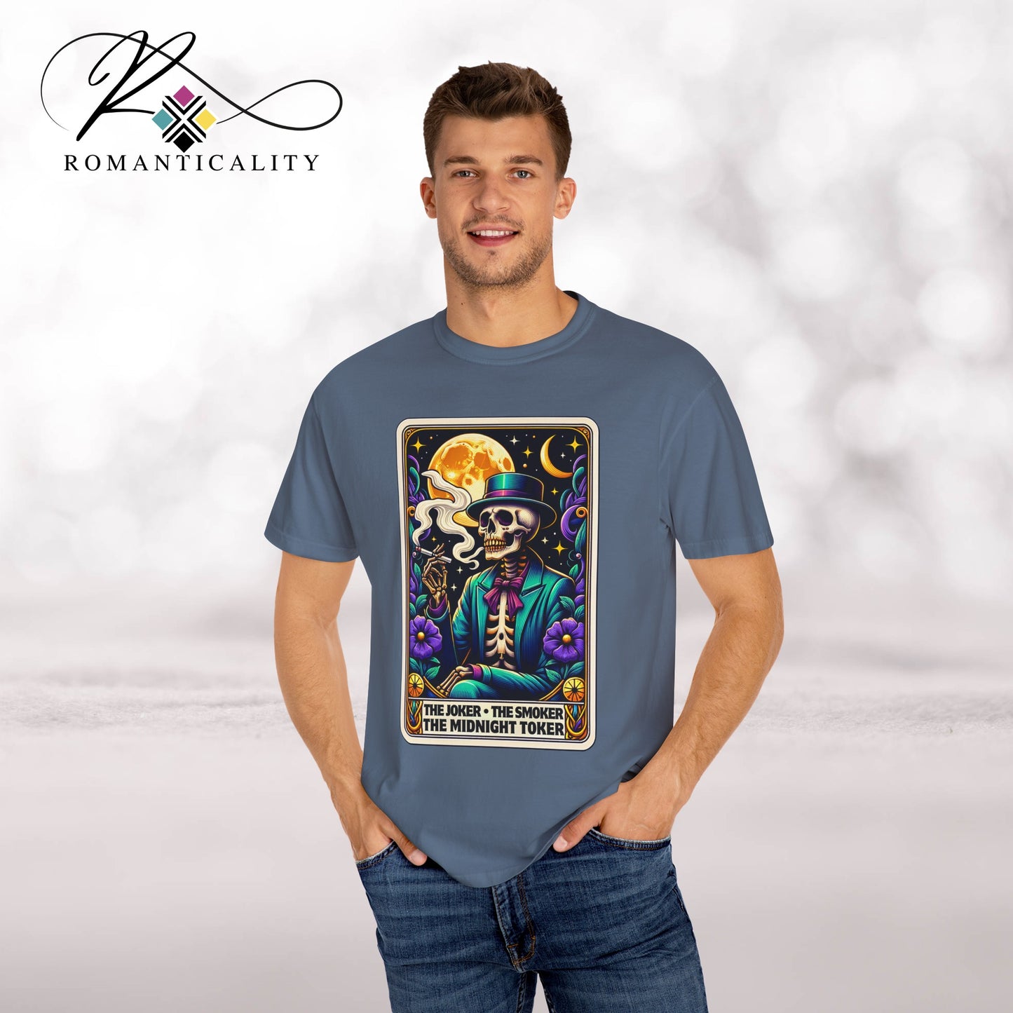The Joker Toker Smoker Tarot Graphic T-Shirt