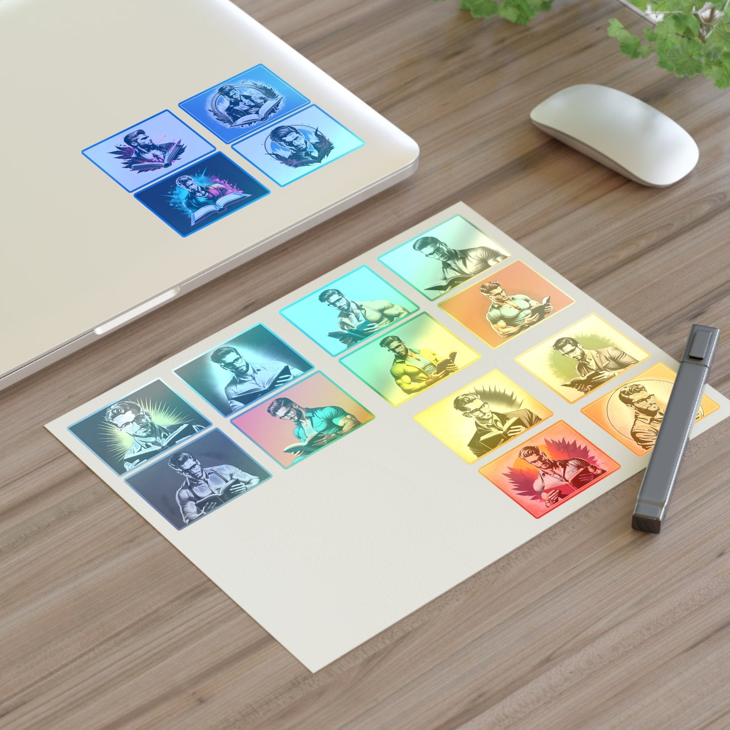 Hot Hubby Who Reads Single Sticker Sheet