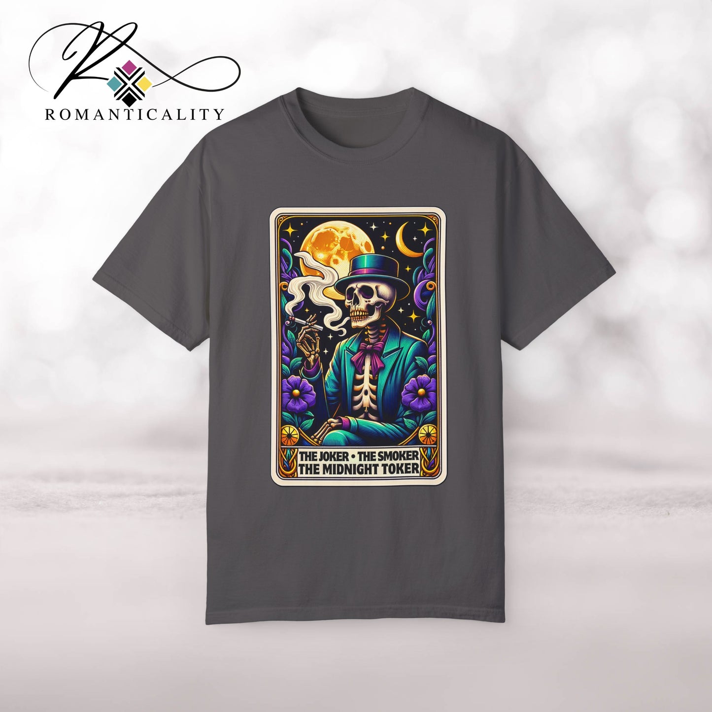 The Joker Toker Smoker Tarot Graphic T-Shirt