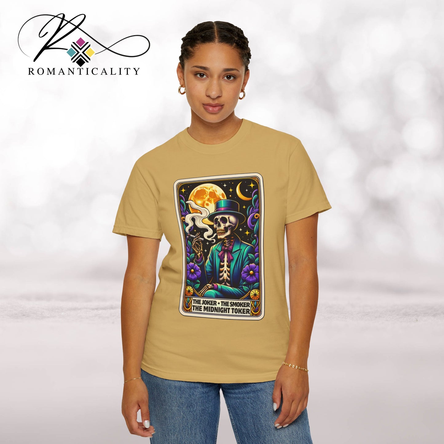The Joker Toker Smoker Tarot Graphic T-Shirt