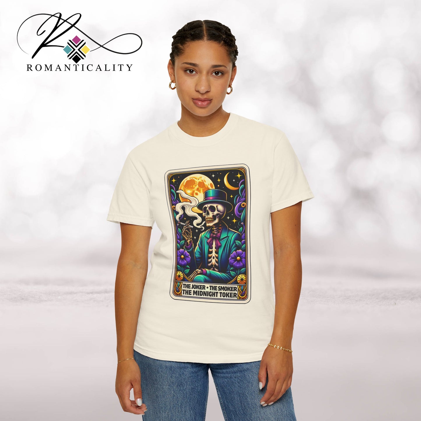 The Joker Toker Smoker Tarot Graphic T-Shirt