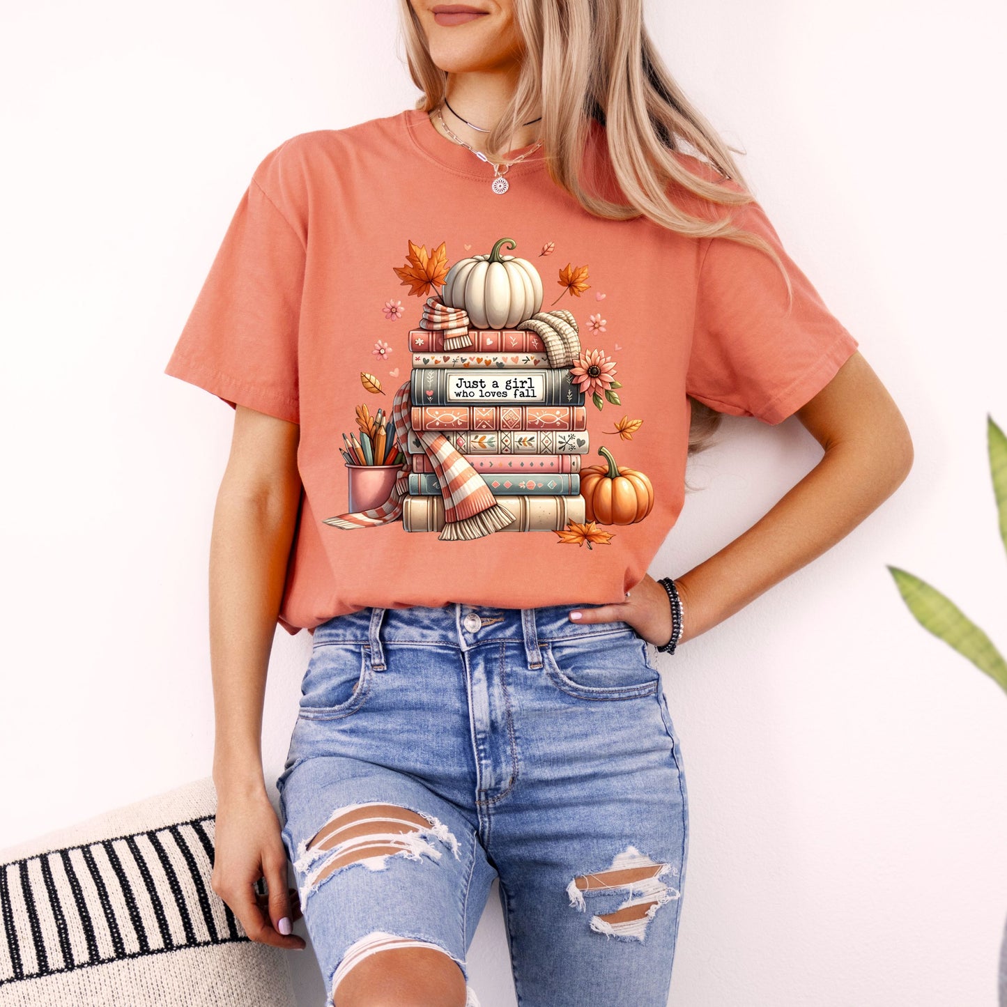 Just A Girl Who Loves Fall Women's T-shirt