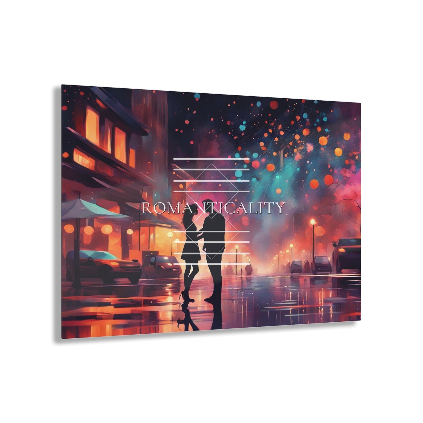 The Night We Met -M/F Couple - Love in All Forms Collection - Acrylic Art Print-Art with Depth-Romantic Couple Bedroom Decor - Romance & Art