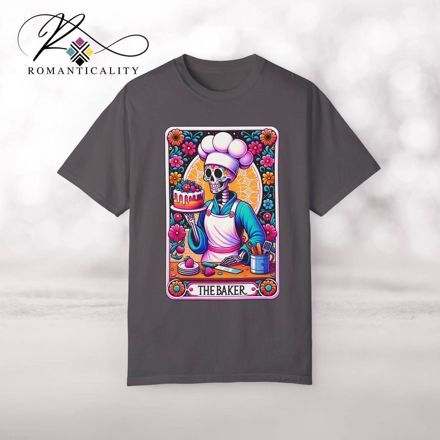 The BAKER Tarot Mom Graphic Tee-Lover of Cooking Tarot Card Top-Baker Shirt-Tarot Card Graphic T-shirt-Themed Top-Mother's Day Gift