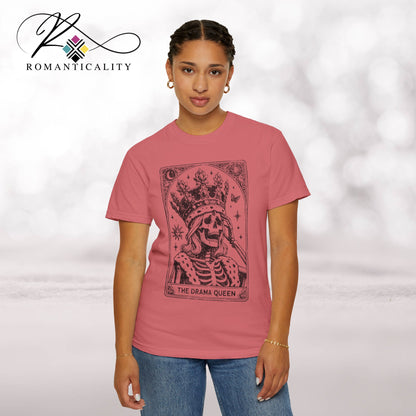 Drama Queen Sassy Graphic Tee-Sassy Tarot Card Graphic T-shirt-Women's Graphic T-Shirt-Women's Tarot Card Top