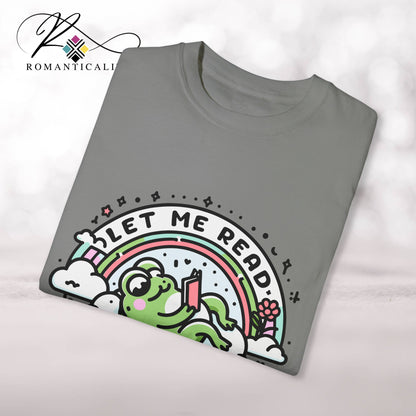Let Me Read in Peace Graphic Reader Tee-Comfortable Book Lover T-Shirt-Gift for Readers/Writers