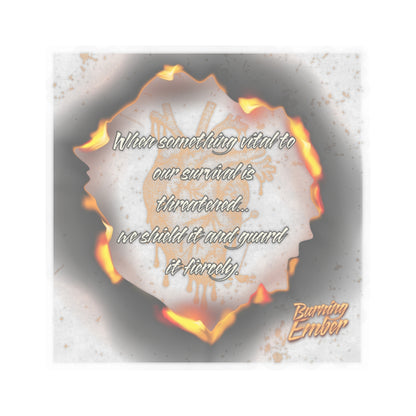 Guarded Heart Quote Sticker