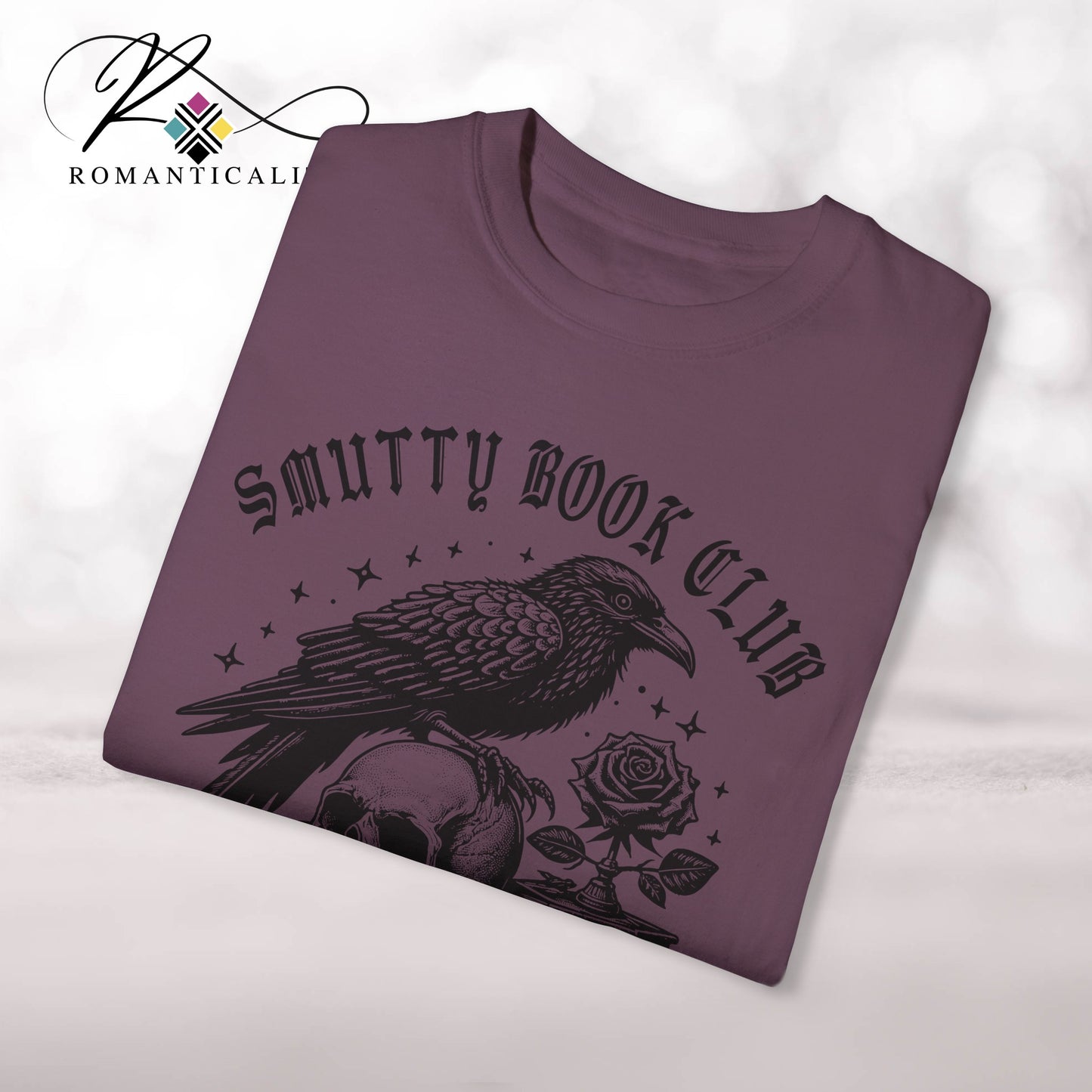 Smutty Book Club Graphic Reader Tee-Comfortable Book Lover T-Shirt-Gift for Readers/Writers