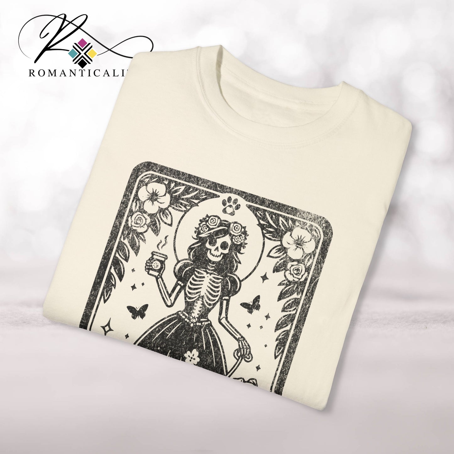 The DOG MAMA Tarot Card Graphic Tee-Women's T-Shirt-Mother's Day Gift-Giftful- Tarot Card Graphic T-shirt-Themed Top
