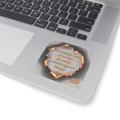 Guarded Heart Quote Sticker