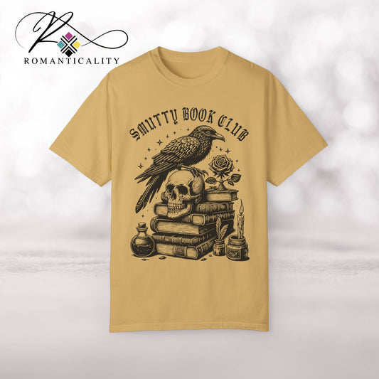 Smutty Book Club Graphic Reader Tee-Comfortable Book Lover T-Shirt-Gift for Readers/Writers