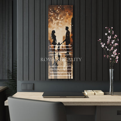 When Two Become Three -M/F Couple - Love in All Forms Collection - Acrylic Art Print-Art with Depth-Romantic Couple Bedroom Decor