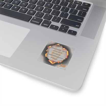 Guarded Heart Quote Sticker