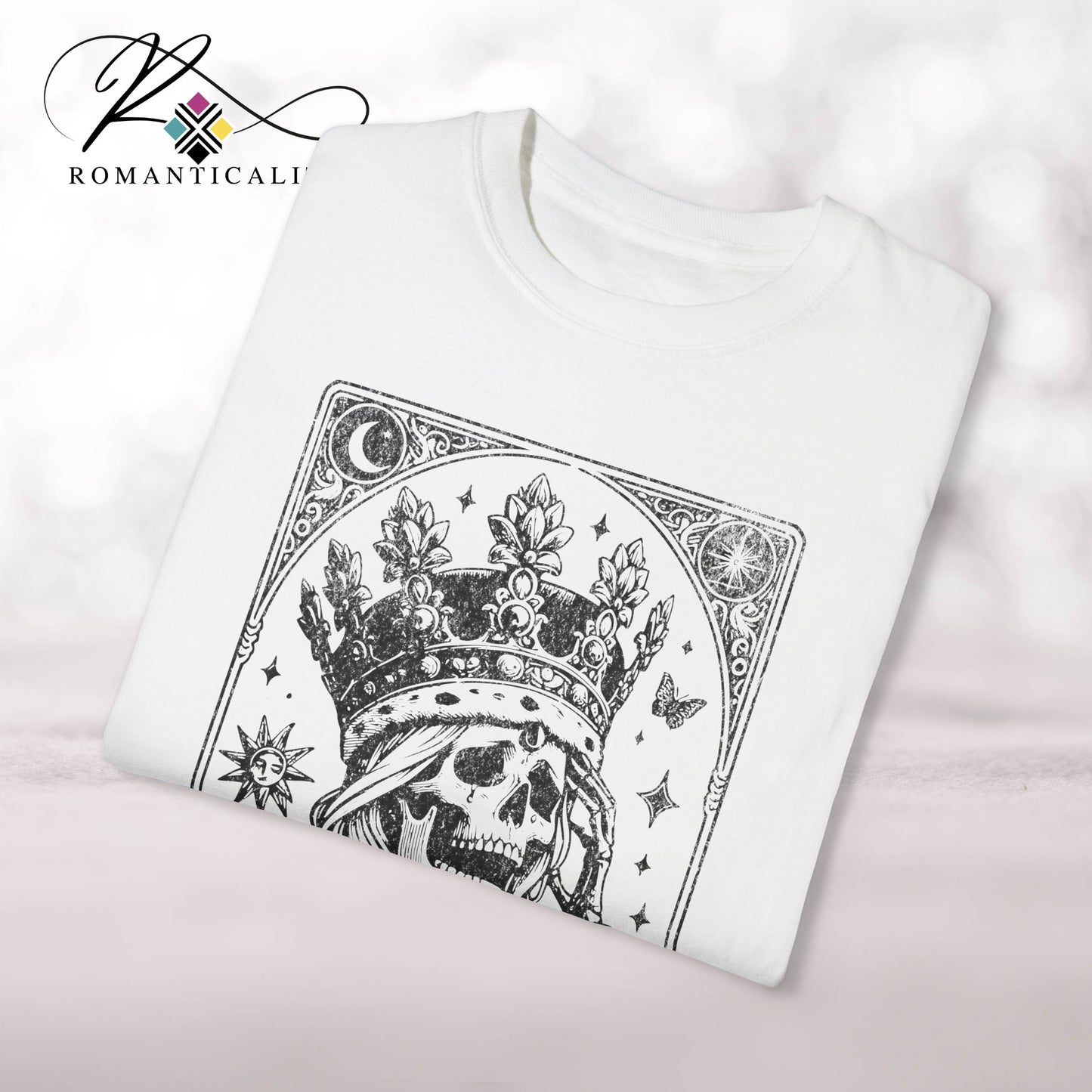 Drama Queen Sassy Graphic Tee-Sassy Tarot Card Graphic T-shirt-Women's Graphic T-Shirt-Women's Tarot Card Top