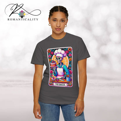 The BAKER Tarot Mom Graphic Tee-Lover of Cooking Tarot Card Top-Baker Shirt-Tarot Card Graphic T-shirt-Themed Top-Mother's Day Gift