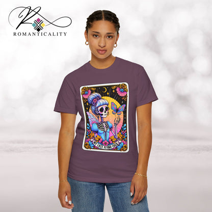 My Last Flying F-Tarot Graphic T-Shirt-Humorous Tee-Comfort Colors Graphic Tee-Unisex Graphic Tee-Tarot Card Graphic T-shirt-Giftful-Gift-Mother's Day