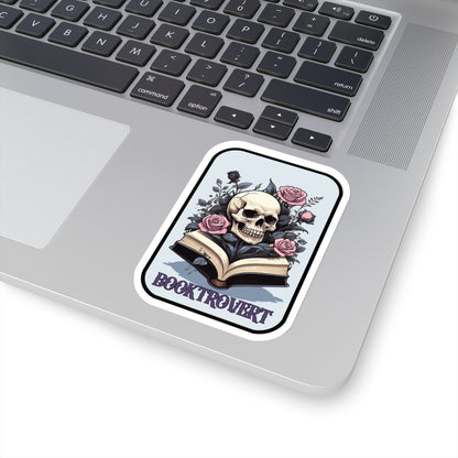 Booktrovert-Gothic Themed Sticker