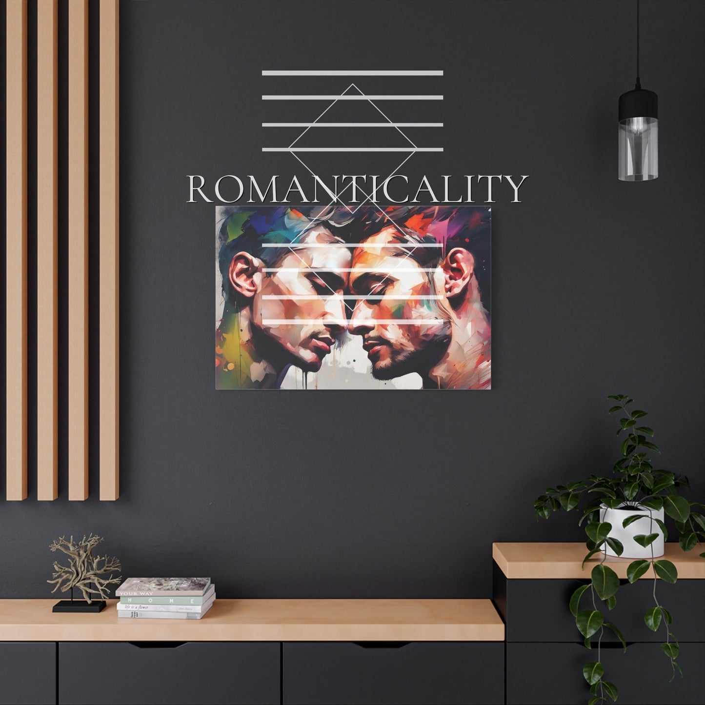 Focused Only on You-Love in All Forms-Collection 1-Romantic Wall Art Decor-Same Sex Couple-Gay Couple-LGBTQ+ Art-Matte Art Print Canvas