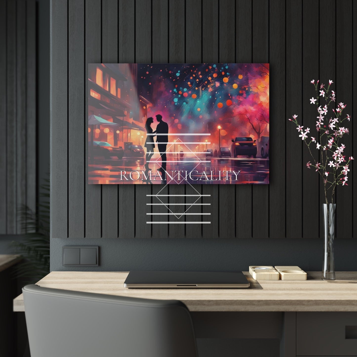 The Night We Met -M/F Couple - Love in All Forms Collection - Acrylic Art Print-Art with Depth-Romantic Couple Bedroom Decor - Romance & Art