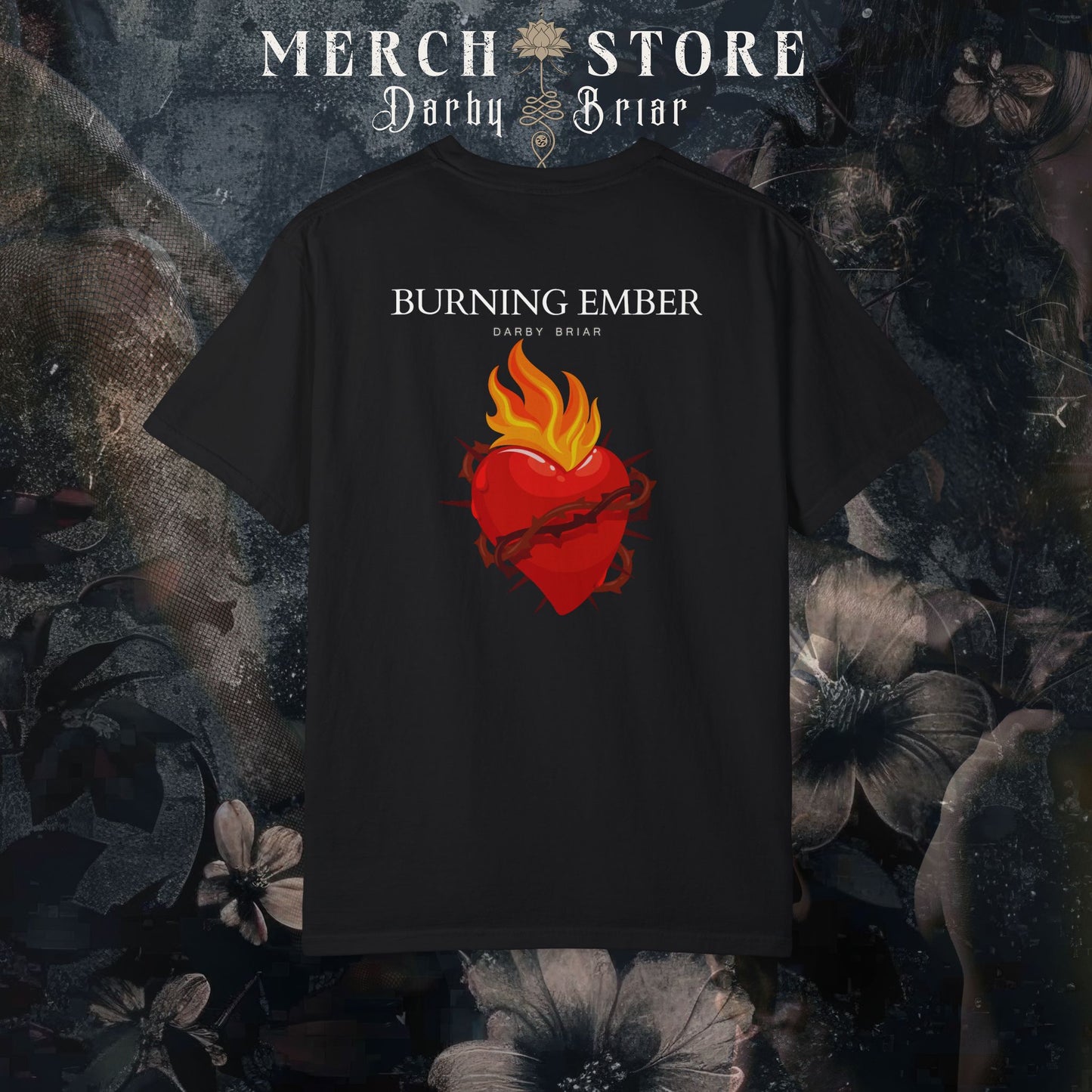 Darby Briar Burning Ember Tee - Harbinger of Chaos Top, Revel in Chaos - Regret Nothing Series Tee, MC Romance, Biker Romance T-Shirt