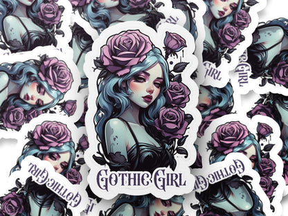 Romantica Gothic Girl Sticker