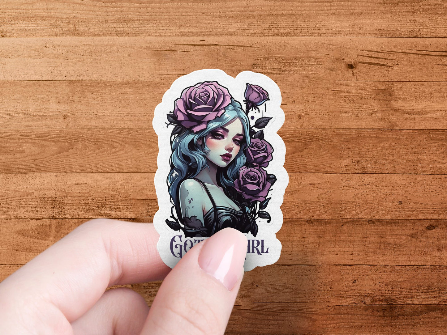 Romantica Gothic Girl Sticker