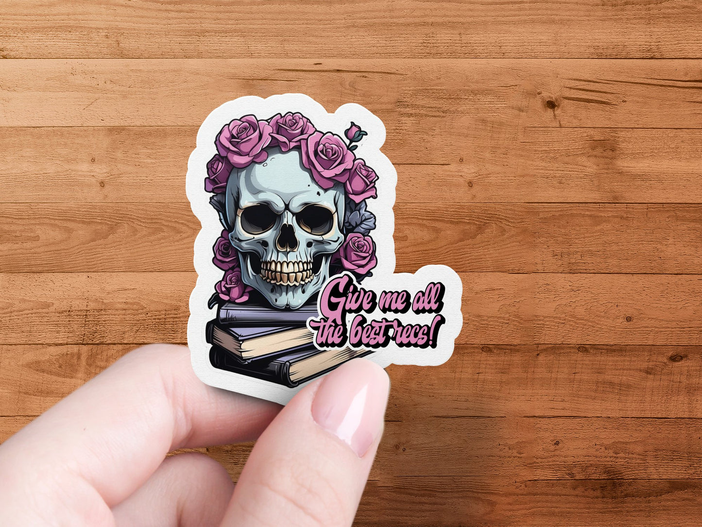 Give Me All the Best Book Recs Sticker