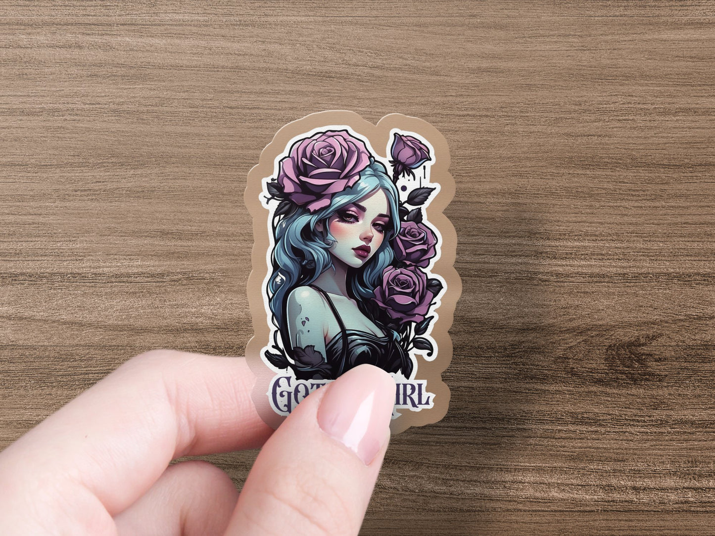 Romantica Gothic Girl Sticker