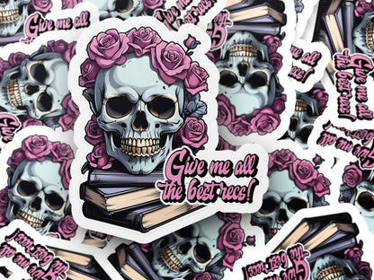 Give Me All the Best Book Recs Sticker