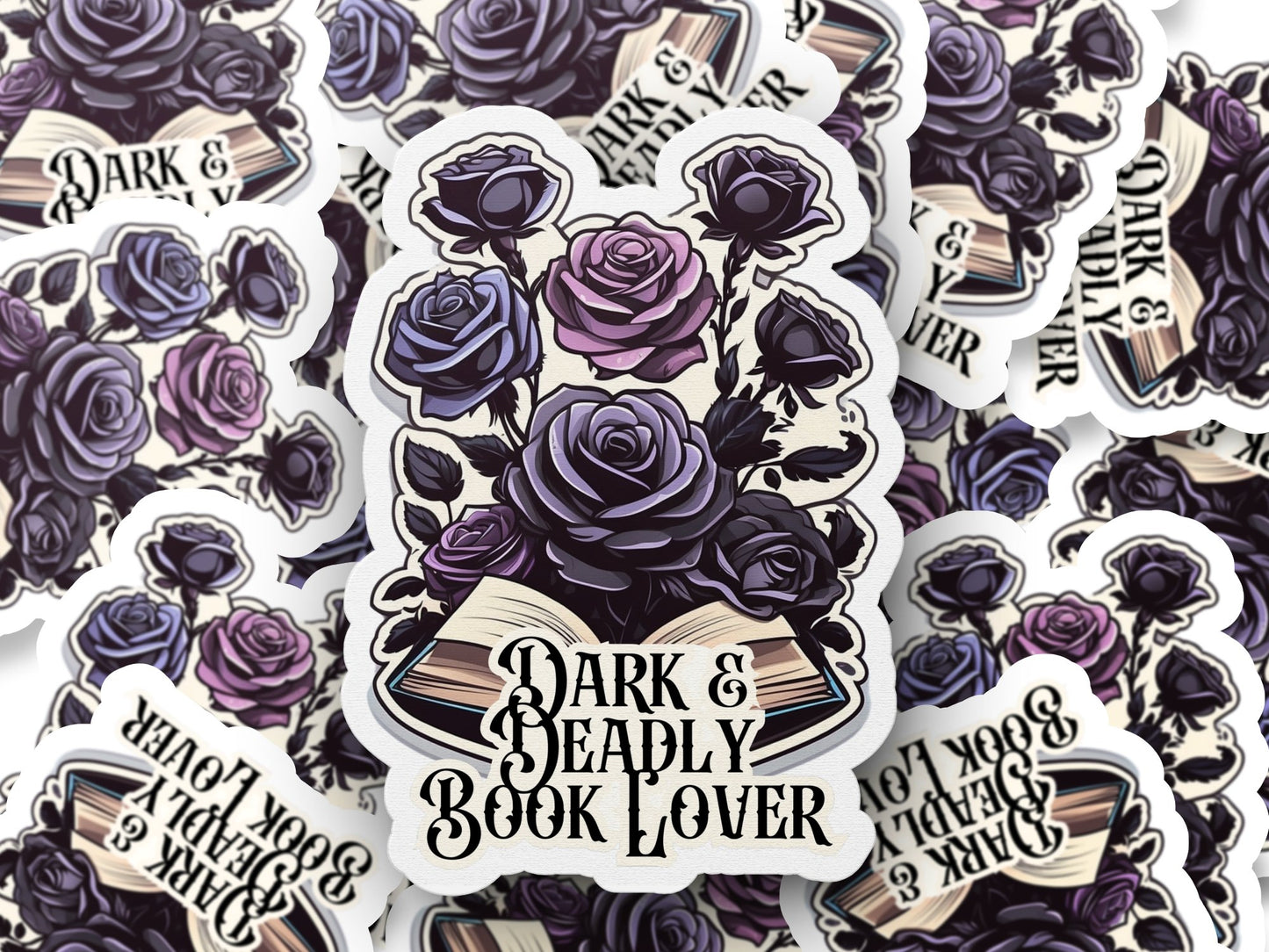 Dark and Deadly Book Lover Sticker