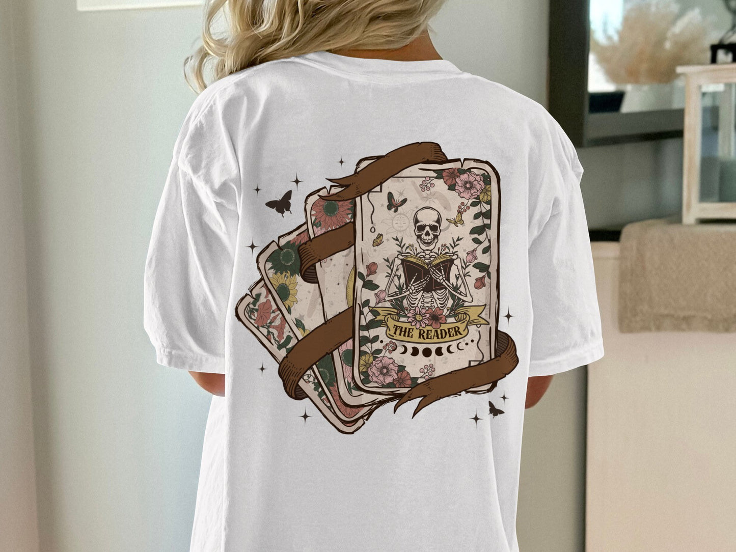 The Reader of Books & Tarot Graphic Tee