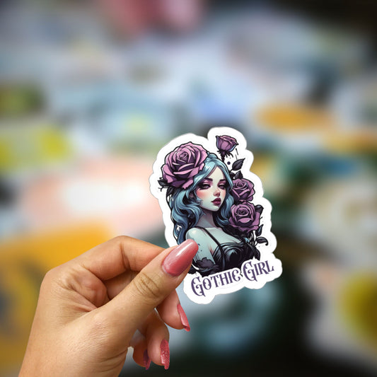 Romantica Gothic Girl Sticker