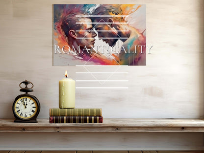 Feeling You This Way-Love in All Forms-Collection 1-Romantic Wall Art Decor-Same Sex Couple-Gay Couple-LGBTQ+ Art-Matte Art Print Canvas