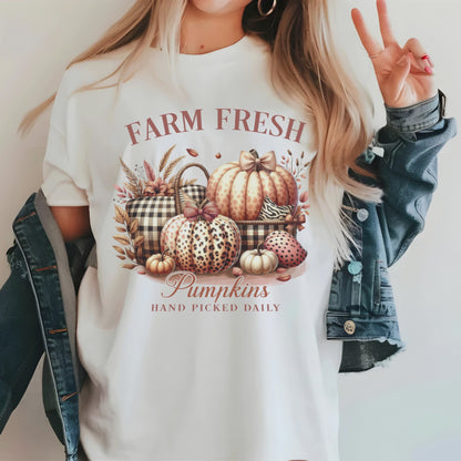 Farm Fresh Fall Women's Top - Bookish Autumn Reader Shirt